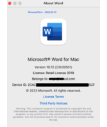 Office 2019 Home and Business for Mac - 1 device (ESD) - £37.22 GBP