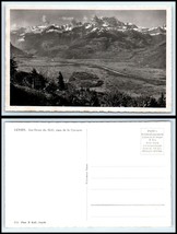 RPPC PHOTO Postcard - Switzerland, Leysin, Les Dents du Midi Mountain B29 - £3.10 GBP