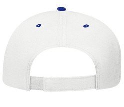 Vintage Style New Otto Blue White Hook Loop Hat Cap Adjustable Back Adult Wool - £6.45 GBP