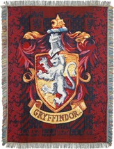Northwest Woven Tapestry Throw Blanket, 48 X 60 Inches, Gryffindor Shield. - £30.68 GBP