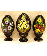 Collectible Handmade Painted Easter Eggs Vintage 1975 USSR RUSSIA - £38.10 GBP