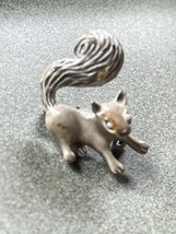 Vintage Small Gerry’s Signed Gray Enamel Squirrel Lapel or Hat Pin or Tie Tac – - £8.99 GBP