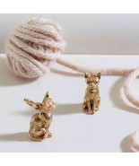 Bronze 3D Cat Pendant 16x6mm - $14.48