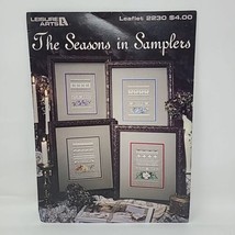 Leisure Arts The Seasons In Samplers 4 Cross Stitch\Ss Charts/Leaflet ~ Flowers - £5.91 GBP