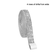 Self-Adhesive Crystal Rhinestone  Ribbon DIY Decoration Sticker with Rhinestones - £23.35 GBP