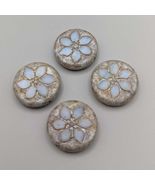 18mm Czech Glass Table Cut Flower Beads - $2.99