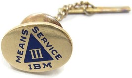 Rare 14Kt Yellow Gold IBM Service Pin Vintage - £132.38 GBP