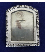 Antique vintage Victorian small standing picture frame silver Slovakia - $32.00