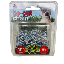 Prevue Pet Products 2113 Medium-Duty 10&#39; Tie-Out Chain for Dogs - £13.51 GBP
