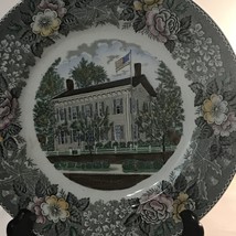 Old English Staffordshire Ware Lincoln&#39;s Home Springfield, IL Jonroth England - £17.86 GBP