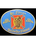 VTG Enamel On Metal pin FD ST. FLORIAN GUIDE ME ALWAYS Lapel Hat jacket ... - $5.94