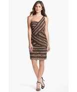 Sue Wong Animal Print One Shoulder Ruched Elegant Cocktail Dress SZ 14 N... - $345.94 CAD
