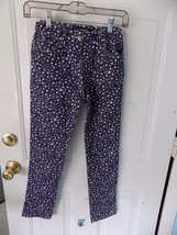 Mini Boden Navy Blue White Star Print Skinny Denim Jeans Size 11Y Girl&#39;s Nwot - £16.33 GBP