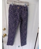 MINI BODEN Navy Blue White Star Print Skinny Denim Jeans Size 11Y Girl&#39;s... - $26.60