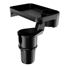Car Mounted Rotating Plate Tray with Beverage Cup Holder - £46.64 GBP