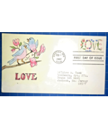U.S. #1951 1982 20¢ Love Herman Maul Hand drawn cacheted First Day Cover... - £8.32 GBP