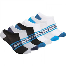 Bud Light Logos Women&#39;s Athletic No-Show Socks 6-Pair Multipack Multi-Color - £11.93 GBP