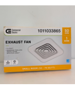 Commercial Electric 50 CFM 1.0 Sone Ceiling Bathroom Exhaust Fan - Small... - $47.52 CAD