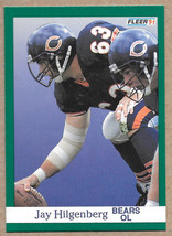 Fleer 1991 Jay Hilgenberg Chicago Bears #221      Football - $1.78