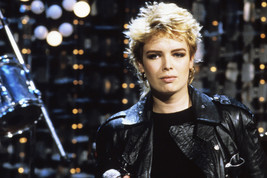 Kim Wilde in leather jacket 1980&#39;s short blonde hair 24x18 Poster - $23.99