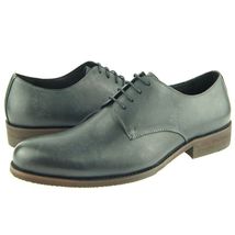 Men Gray Color Oxford Rounded Toe Handmade Premium Leather Lace Up Shoes - £119.61 GBP+