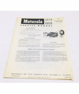 Motorola5MFS &amp; 5MF 1950&#39;s Ford FDH-18805-B Auto Radio Service Manual U.S.A. - $338.24 MXN