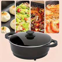 1500W 7QT Non-Stick Electric Woks with Tempered Glass Lid - $59.99
