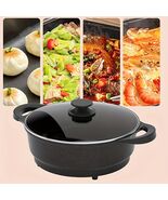 1500W 7QT Non-Stick Electric Woks with Tempered Glass Lid - $59.99