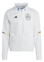 NWT men&#39;s small Adidas Spain Game Day Anthem Jacket FIFA World Cup 2022 IC4392 - £39.25 GBP