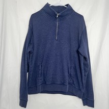 Women’s Victoria’s Secret PINK Quarter Zip Pullover Sweatshirt Blue Size Large - $21.22