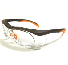 Uvex Safety Goggles Glasses Frames SW06 Brown Orange Clear Z87-2+ 57-16-125 - $46.53