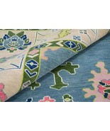 Blue Colorful Modern Hand Knotted High Quality Wool Oushak Turkish Ushak... - $330.00+