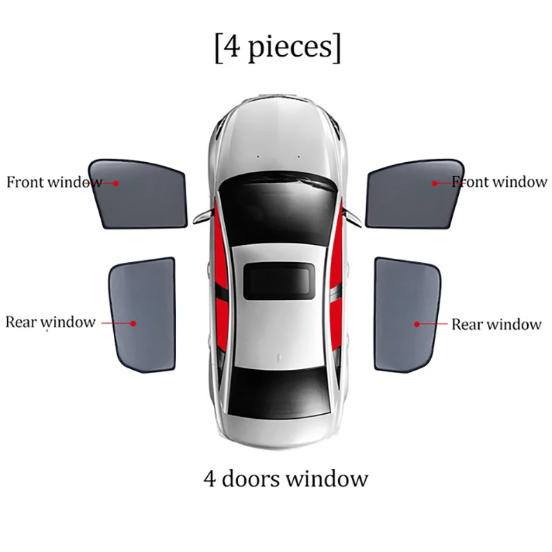 For Mondeo 5TH Sedan Taurus 2023 Car  Shield Front Windshield Fe Curtain Rear Si - $128.79