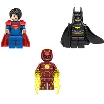 3pcs Superhero The Flash (2023) Supergirl Batman Minifigures Accessories - £8.64 GBP