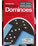 2 Sets Of Pressman Toy Double Six Wooden Dominoes, 28 Pieces X2 Dominoes... - $263.88 MXN