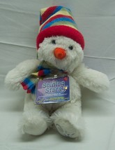 Russ Shining Stars SNOWMAN IN HAT &amp; SCARF 9&quot; Plush STUFFED ANIMAL Toy NE... - £14.51 GBP