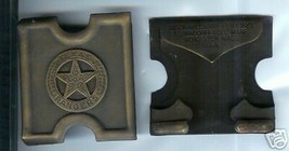 1881 Anson Mills Texas Rangers Police Brass Belt Buckle - £31.44 GBP