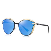 Vintage Polarized Sunglasses Women Round Sun Glassess Ladies Cat Eye Women&#39;s Gla - £22.57 GBP