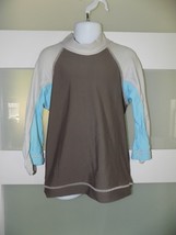 MINI BODEN Boy Surf Rash Guard Bathing Suit Shirt Size 5/6Y UV Protectiv... - $10.00