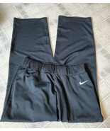 Nike Fit Dry Wide Leg mid rise athletic pants women’s size medium black - $24.02