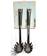 2 Pack Martha Stewart Nylon Pasta Spoons Ergonomic Heat Resistant Handle - $501.48 MXN