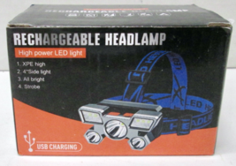 New 5 Leds Super Bright LED Headlights, USB Rechargeable Portable 4 Modes - $7.59