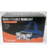 New 5 Leds Super Bright LED Headlights, USB Rechargeable Portable 4 Modes - $7.59