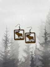 Wild North Wooden Earrings NEW Moose - £10.26 GBP