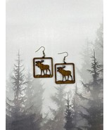 Wild North Wooden Earrings NEW Moose - £10.21 GBP