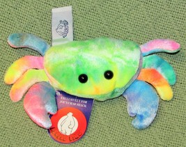 A&A People Pals Exclusive Joe's Crab Shack Restaurant B EAN Bag Plush Rainbow Toy - $11.34