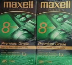 Maxell Premium Grade VHS Videocassette, 2 - £15.32 GBP