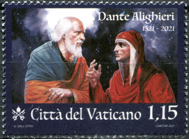 Vatican 2021. 700th Anniversary of the Death of Dante Alighieri (MNH OG) Stamp - £3.51 GBP