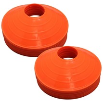 (50) Bright Soccer Field Marking Coaching Orange Disc Cones Sports Training - $37.99