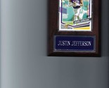 JUSTIN JEFFERSON PLAQUE MINNESOTA VIKINGS FOOTBALL NFL    C - £3.12 GBP